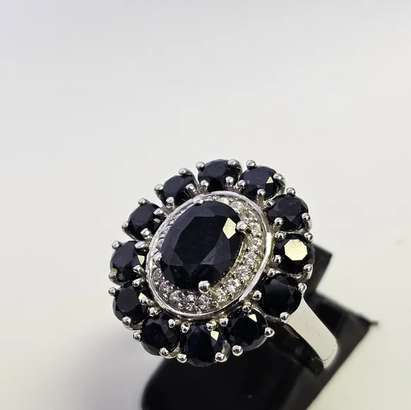 Dark Blue Sapphire 💍 Size 8 NEW! *Special Feature - Picture 6 of 10